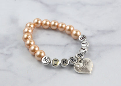 CHAMPAGNE - BIG SISTER PEARL BRACELET