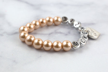 CHAMPAGNE - BIG SISTER PEARL BRACELET