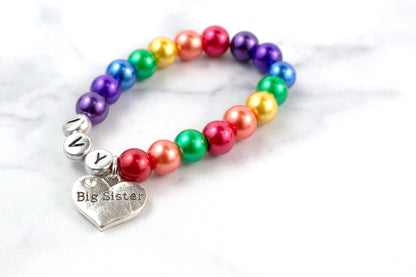 RAINBOW: BIG SISTER PEARL BRACELET