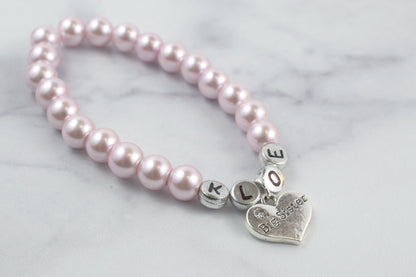 BIG SISTER PEARL BRACELET | LILAC