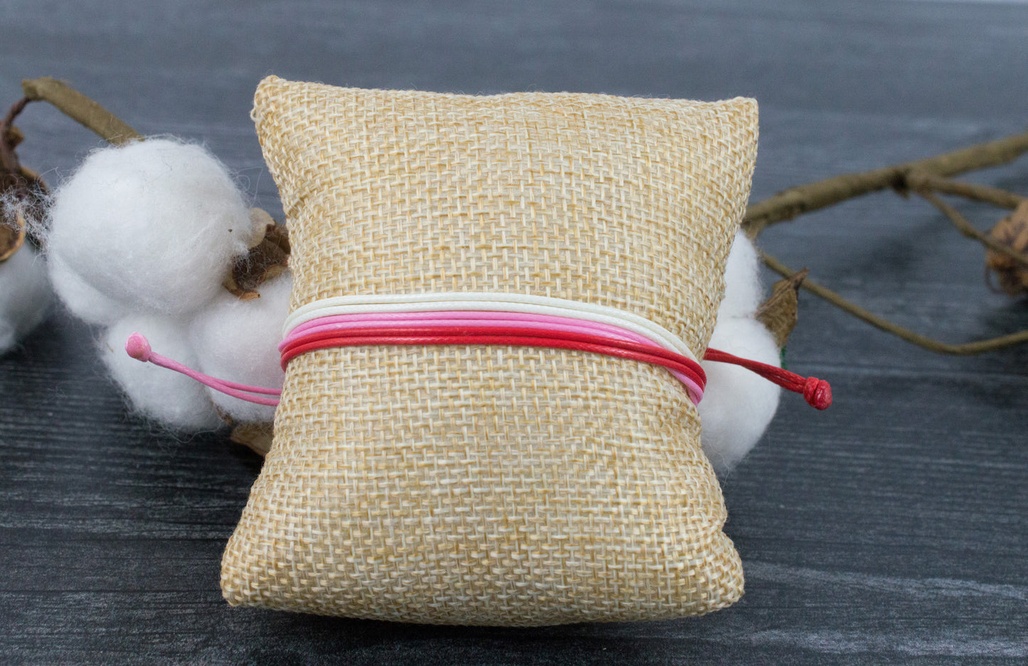 Valentine's Day Bracelet - Red, White, and Pink