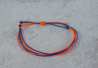 BLUE + BRIGHT ORANGE