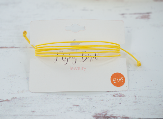 BONE CANCER AWARENESS | YELLOW CORD BRACELET