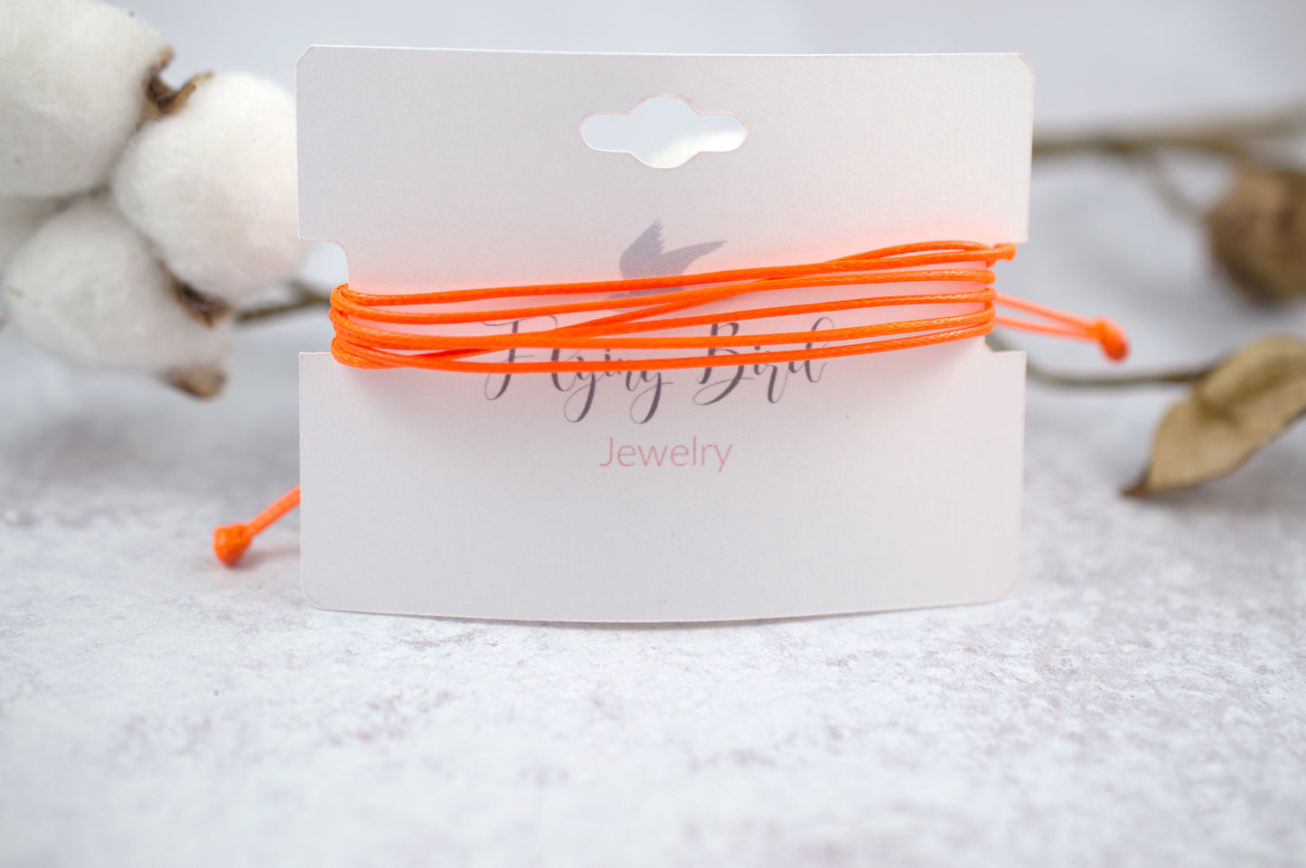 LEUKEMIA CANCER AWARENESS | ORANGE CORD BRACELET