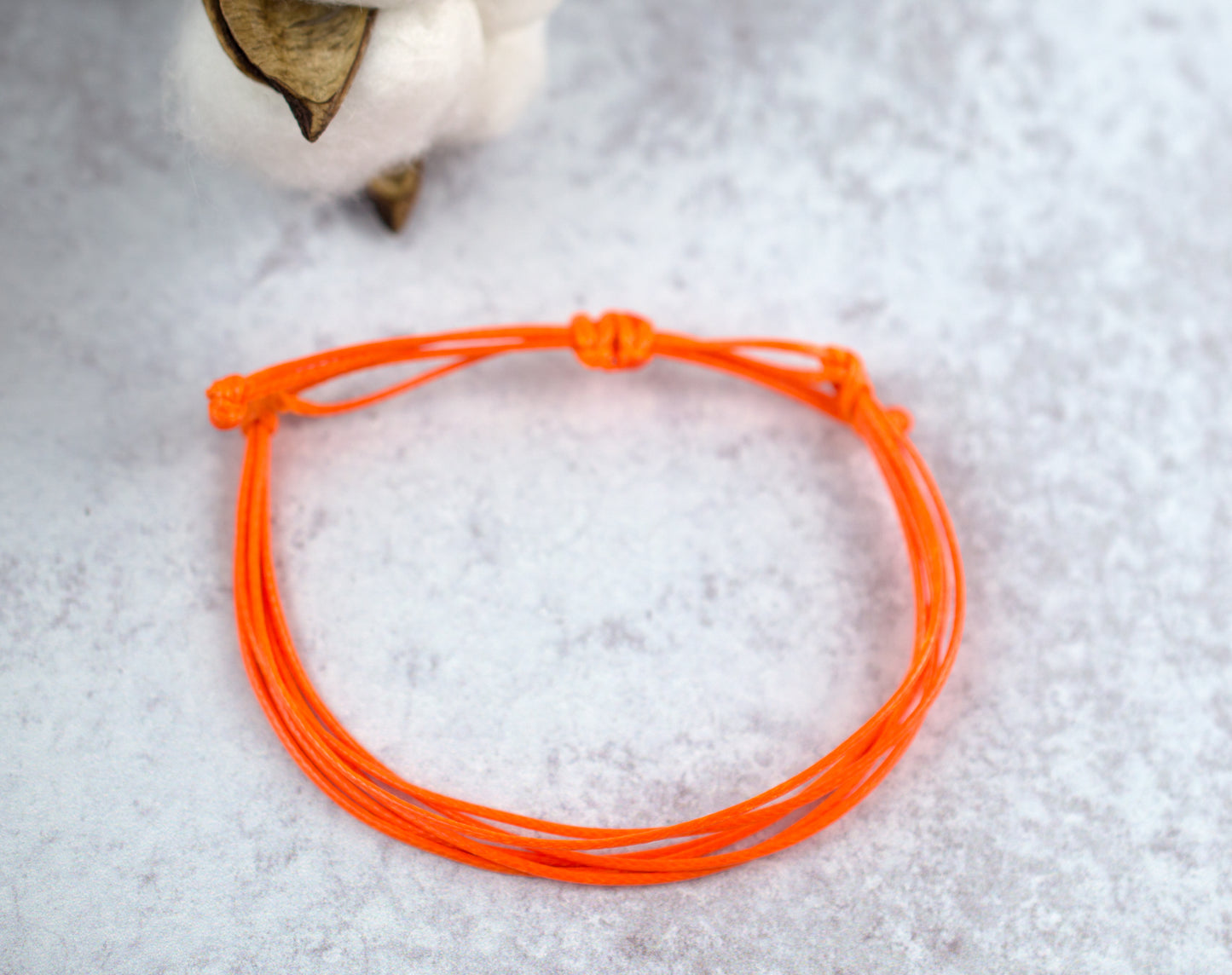 LEUKEMIA CANCER AWARENESS | ORANGE CORD BRACELET