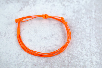 LEUKEMIA CANCER AWARENESS | ORANGE CORD BRACELET