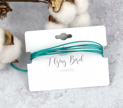 OVARIAN CANCER AWARENESS | TEAL CORD BRACELET