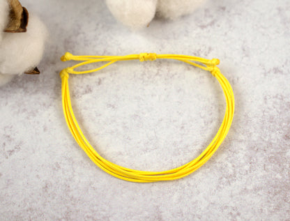 BONE CANCER AWARENESS | YELLOW CORD BRACELET