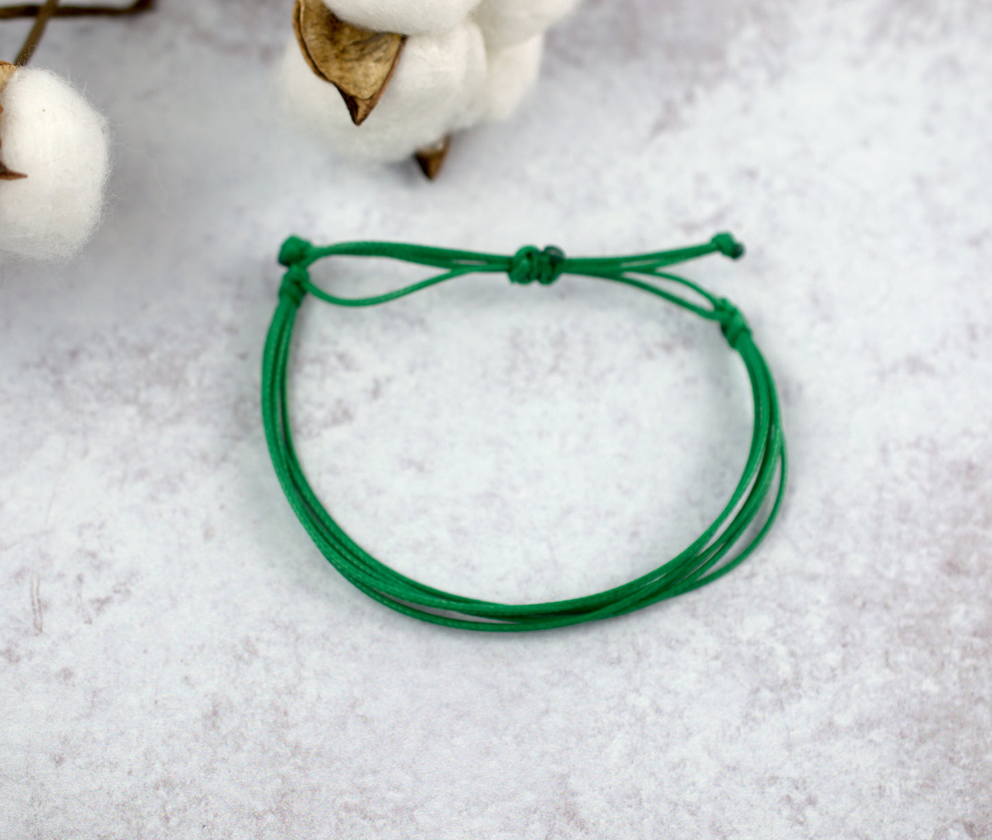 LIVER CANCER AWARENESS | GREEN CORD BRACELET