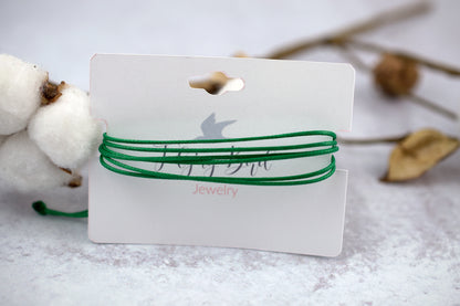 LIVER CANCER AWARENESS | GREEN CORD BRACELET