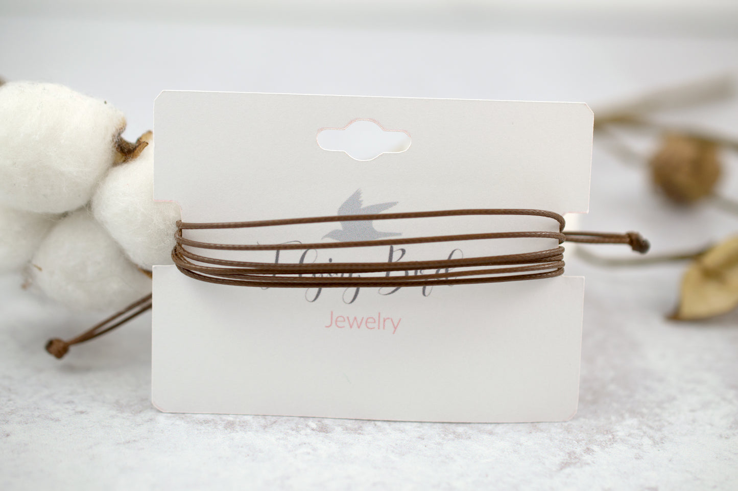 BROWN CORD BRACELET