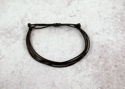 MELANOMA CANCER AWARENESS | BLACK CORD BRACELET