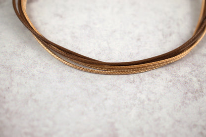 BROWN + TAN CORD BRACELET