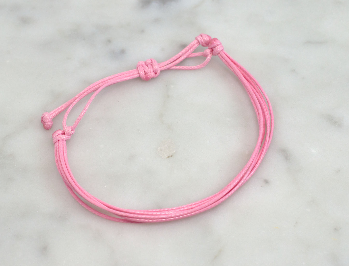 BREAST CANCER AWARENESS | PINK CORD BRACELET